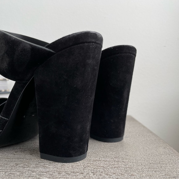 Saint Laurent Suede Mule Sandals - Picture 5 of 9